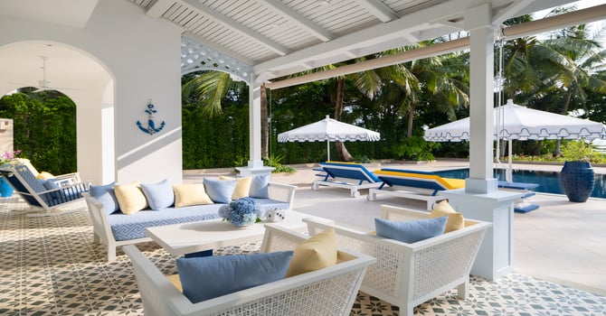 Carpe Diem Beach Villa  Outdoor Living Area