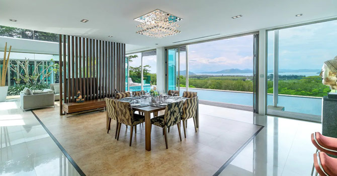 Gorgeous Seaview Villa - Dining area