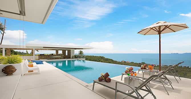 Villa Blue View  Swimming Pool with seaview