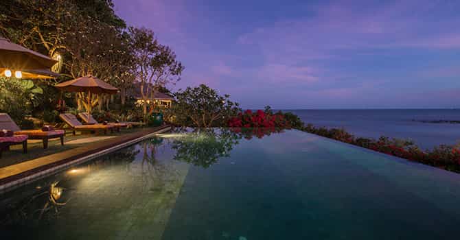 Villa Samudra  Swimming Pool Nigth Time