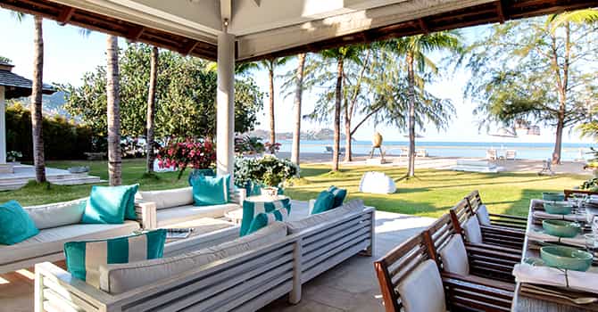 Villa Mia Beach  Outdoor Dining Area