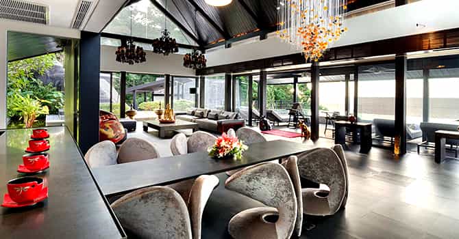 Villa Yin  Dining and Living Room